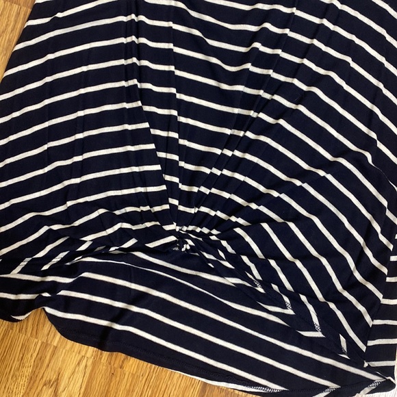 Navy and white striped women’s shirt - Picture 2 of 4